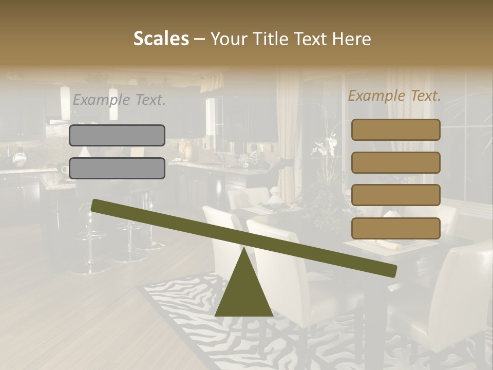 Interiors Appliances Kitchen Interior Home PowerPoint Template