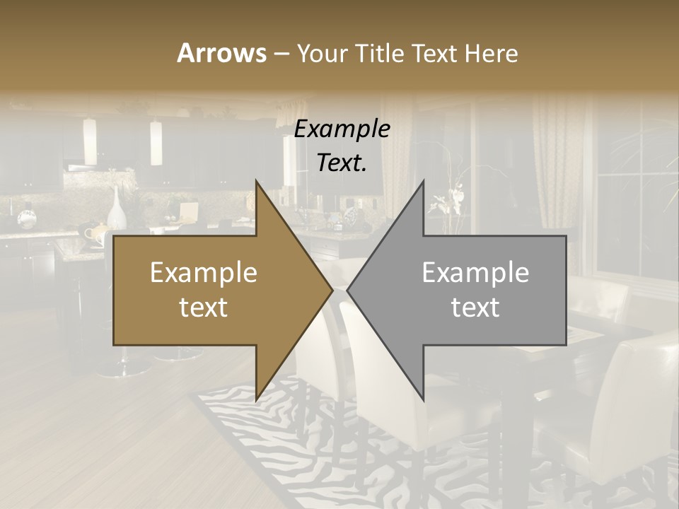 Interiors Appliances Kitchen Interior Home PowerPoint Template