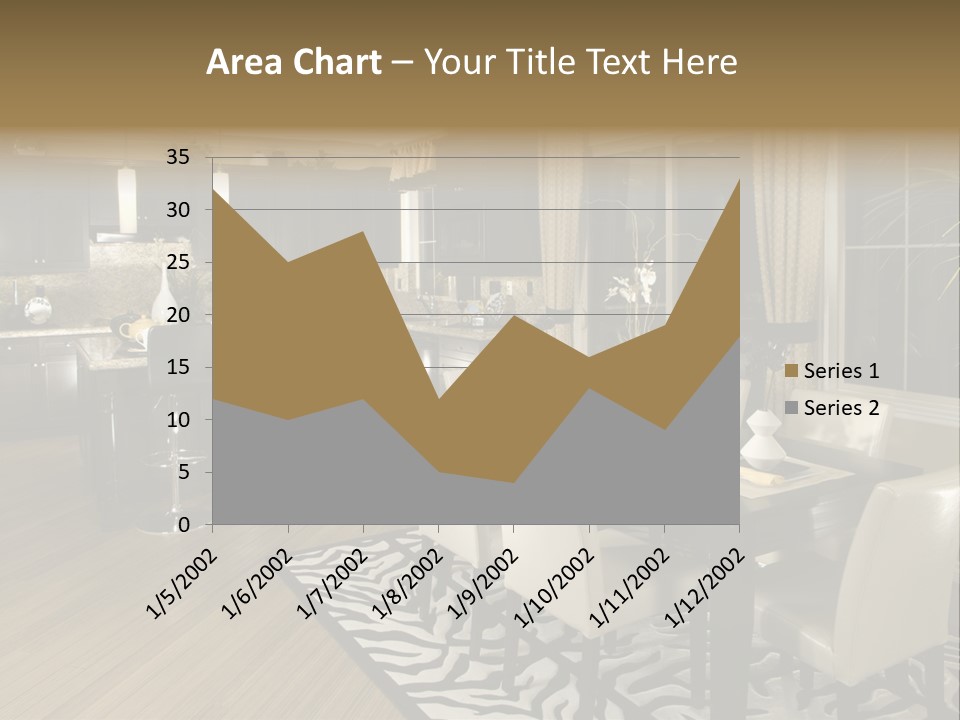 Interiors Appliances Kitchen Interior Home PowerPoint Template