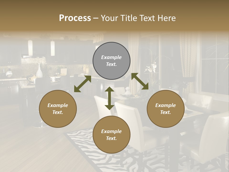 Interiors Appliances Kitchen Interior Home PowerPoint Template