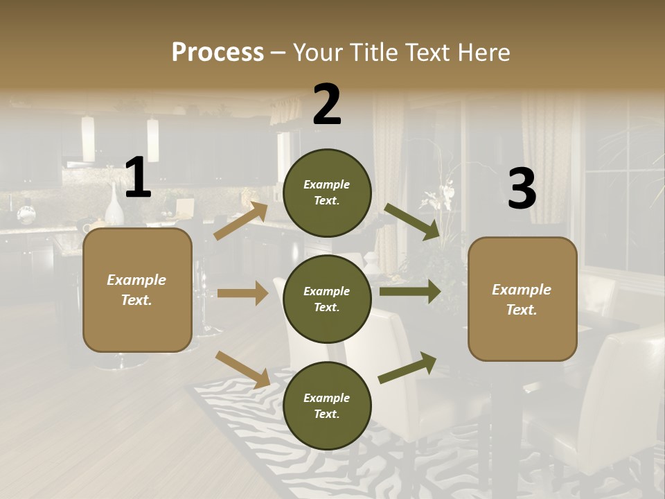 Interiors Appliances Kitchen Interior Home PowerPoint Template