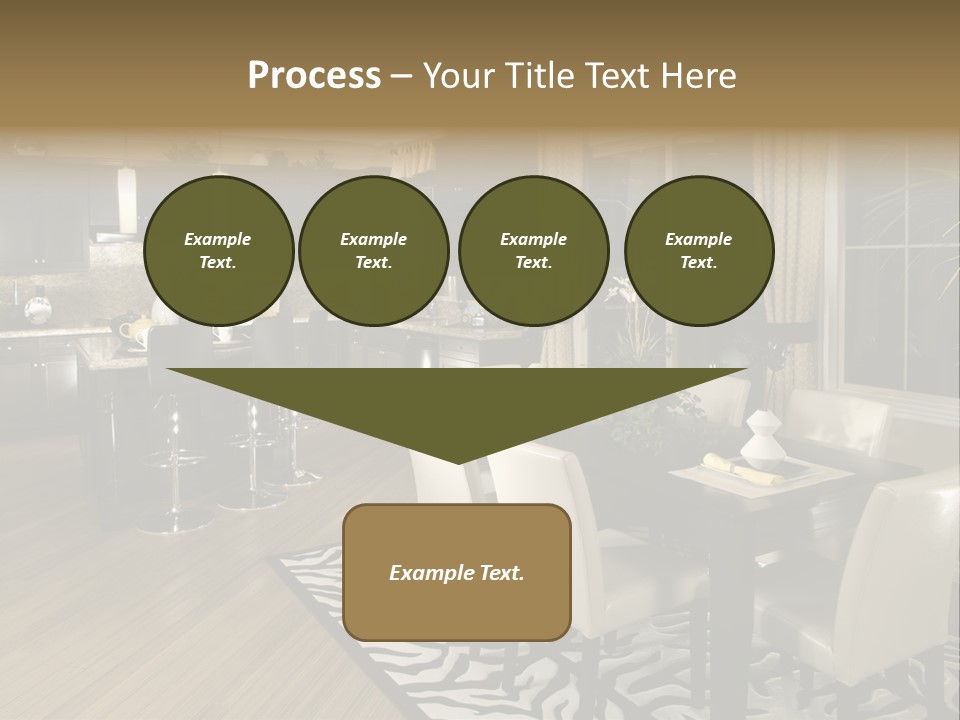 Interiors Appliances Kitchen Interior Home PowerPoint Template