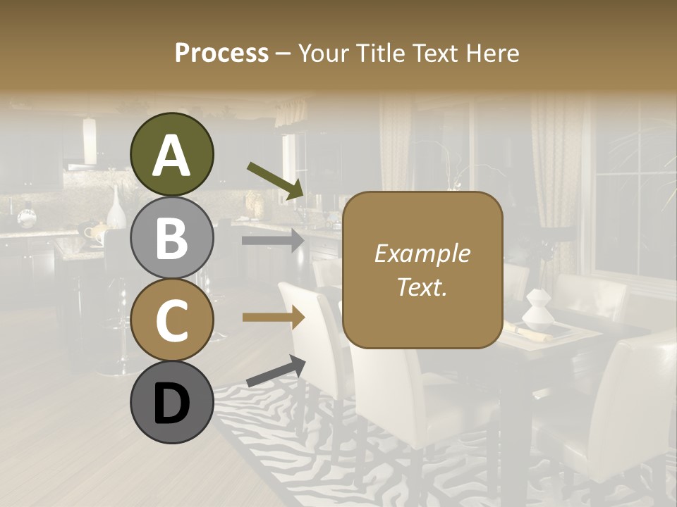 Interiors Appliances Kitchen Interior Home PowerPoint Template