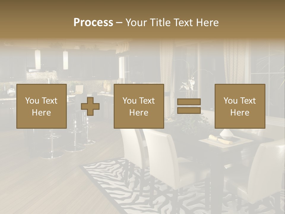Interiors Appliances Kitchen Interior Home PowerPoint Template