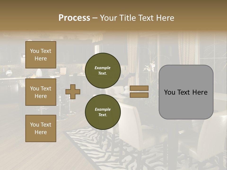 Interiors Appliances Kitchen Interior Home PowerPoint Template