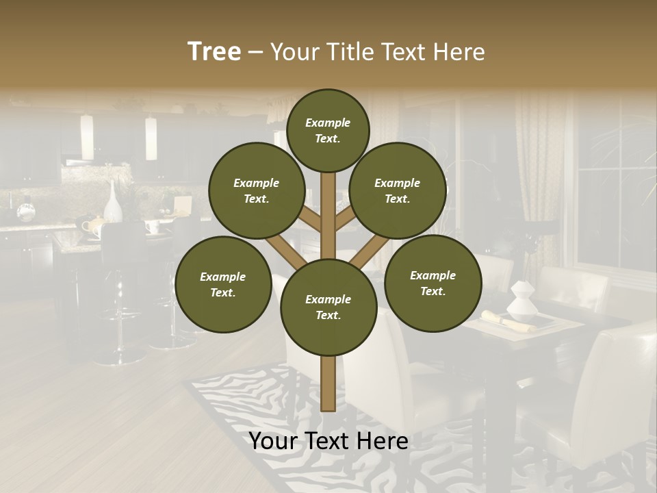 Interiors Appliances Kitchen Interior Home PowerPoint Template