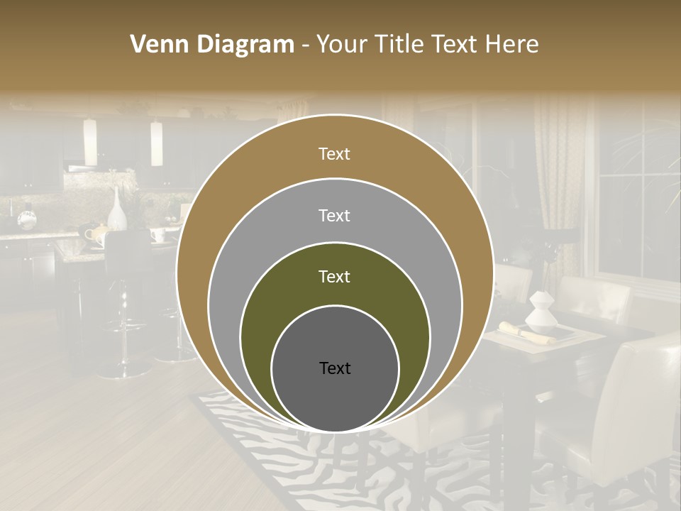 Interiors Appliances Kitchen Interior Home PowerPoint Template