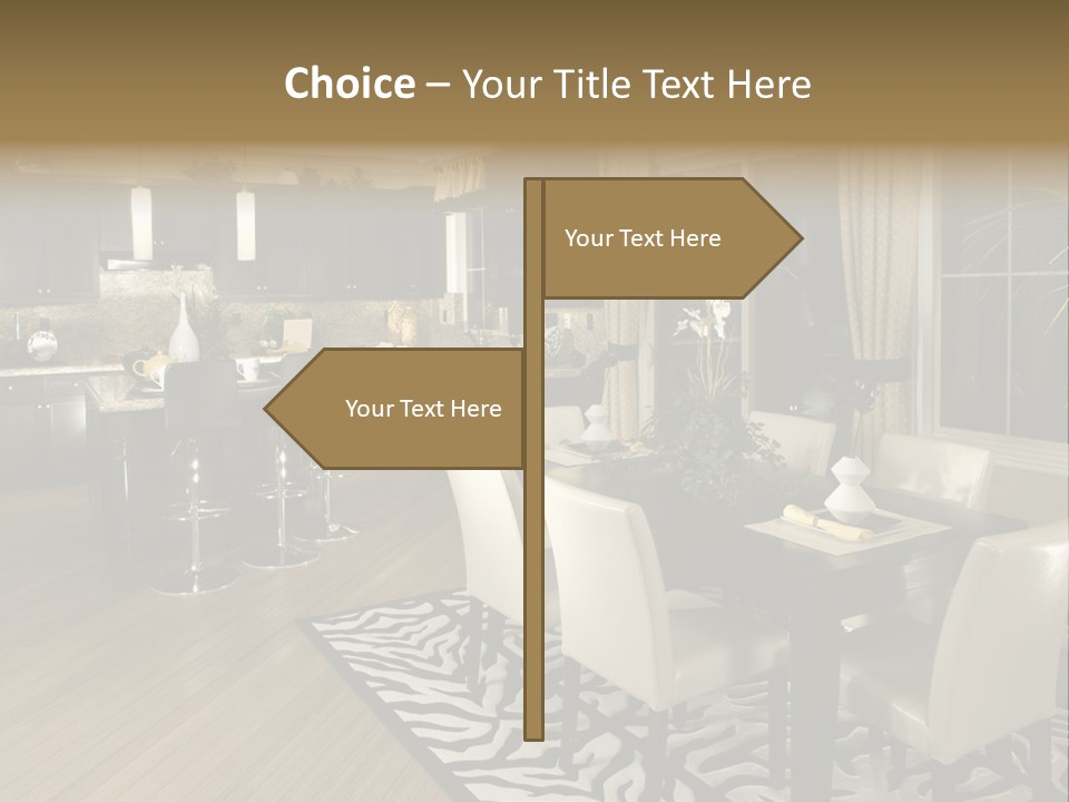 Interiors Appliances Kitchen Interior Home PowerPoint Template