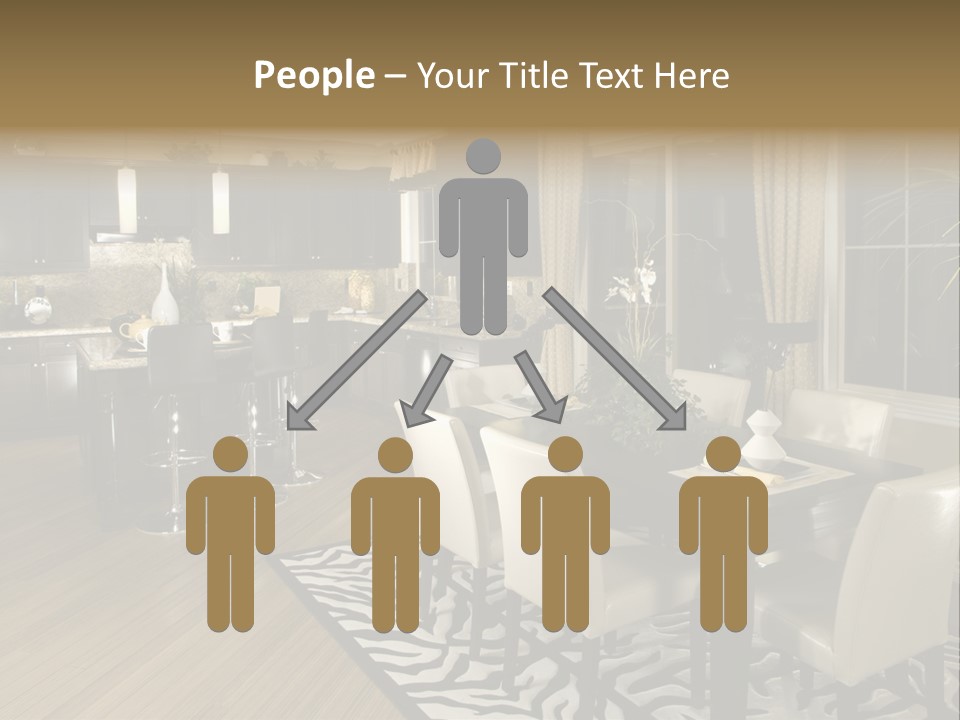 Interiors Appliances Kitchen Interior Home PowerPoint Template