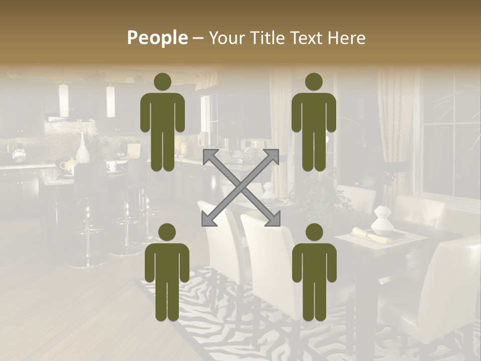 Interiors Appliances Kitchen Interior Home PowerPoint Template