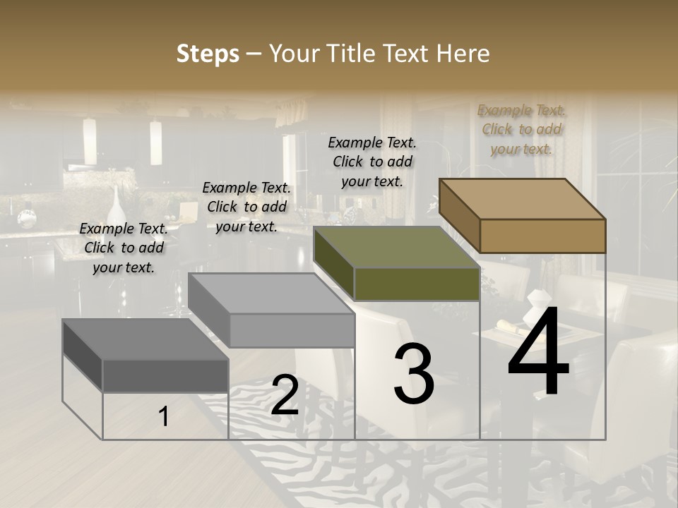 Interiors Appliances Kitchen Interior Home PowerPoint Template