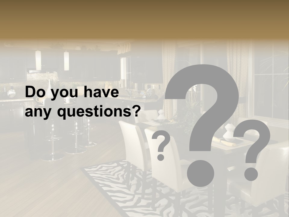 Interiors Appliances Kitchen Interior Home PowerPoint Template