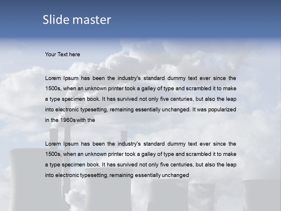 Contamination Europe Industrial PowerPoint Template