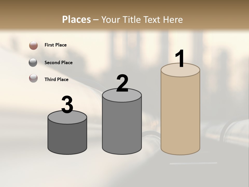 Storage Petrochemical Tank PowerPoint Template