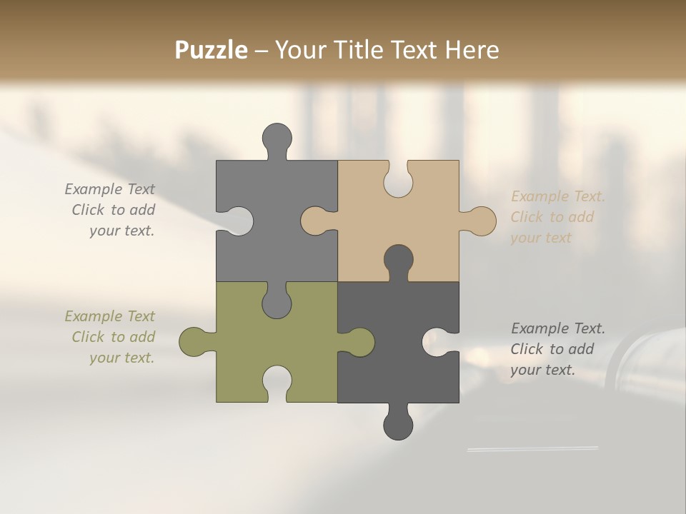 Storage Petrochemical Tank PowerPoint Template