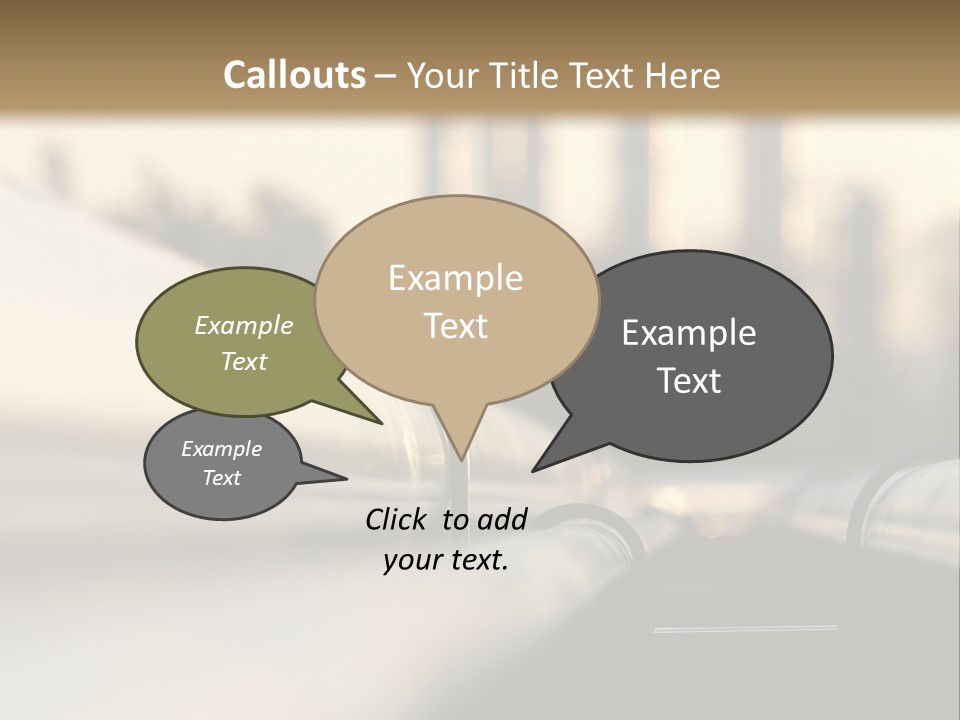 Storage Petrochemical Tank PowerPoint Template