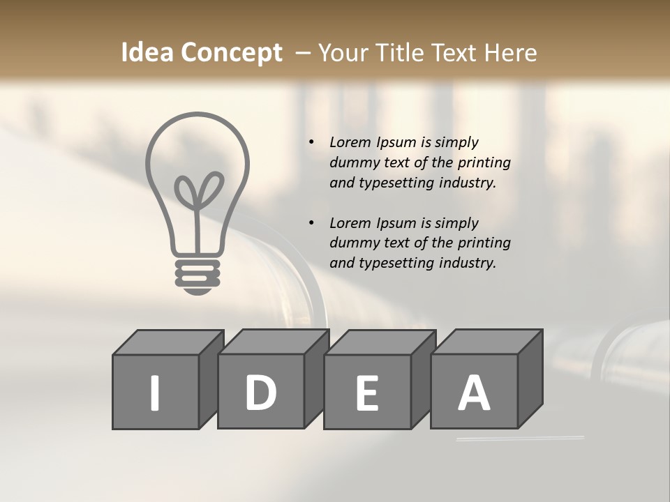 Storage Petrochemical Tank PowerPoint Template