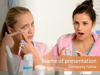 Bathroom Skin Puberty PowerPoint Template