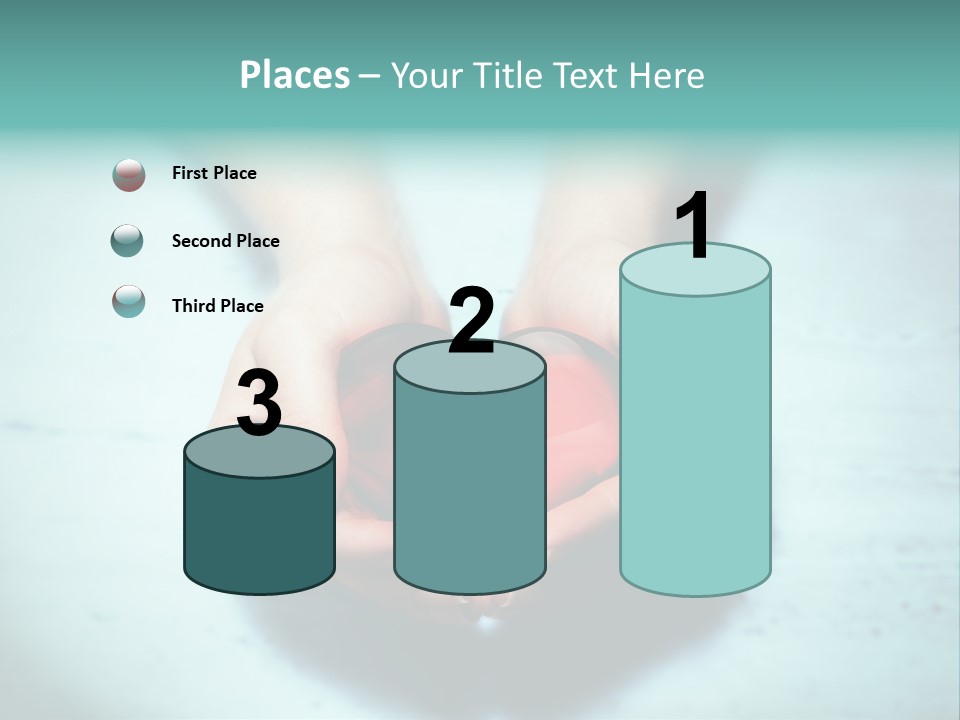 A Person Holding A Heart Shaped Object In Their Hands PowerPoint Template