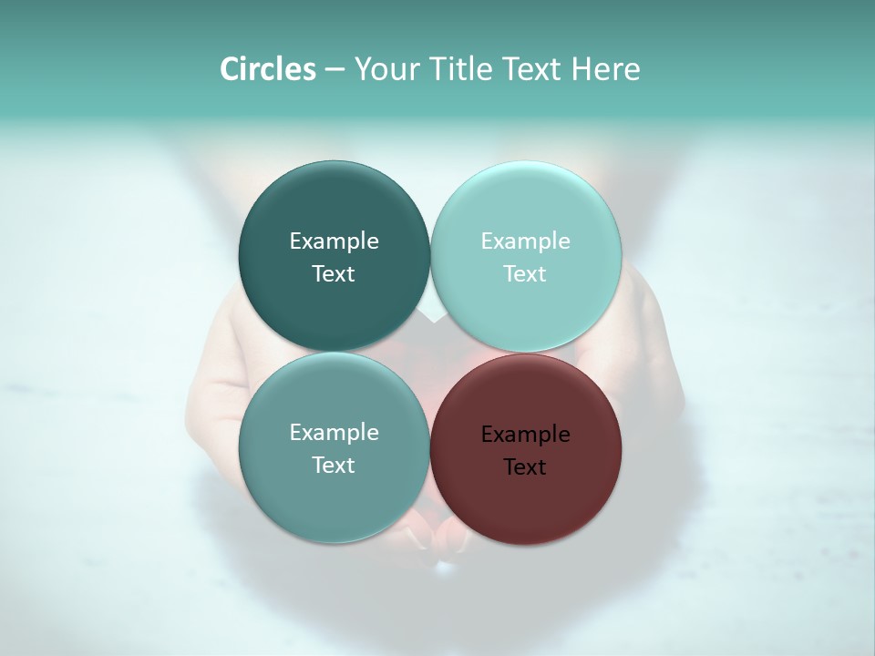 A Person Holding A Heart Shaped Object In Their Hands PowerPoint Template