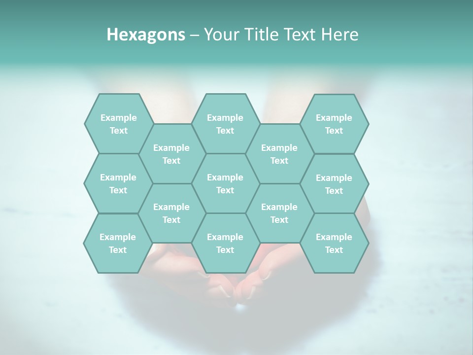 A Person Holding A Heart Shaped Object In Their Hands PowerPoint Template