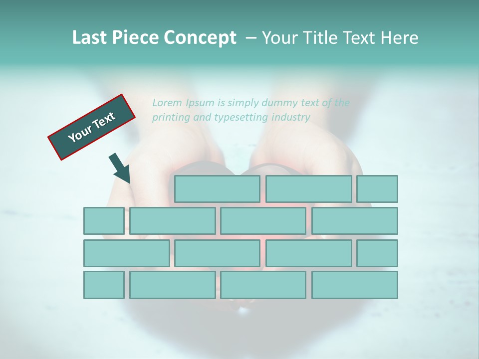 A Person Holding A Heart Shaped Object In Their Hands PowerPoint Template