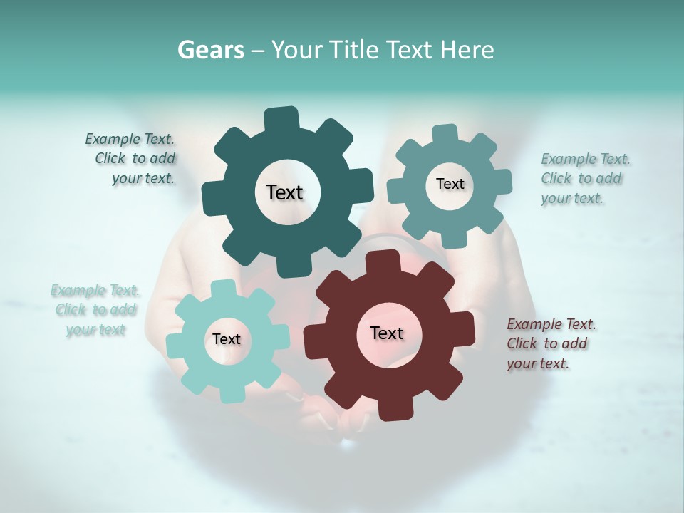 A Person Holding A Heart Shaped Object In Their Hands PowerPoint Template