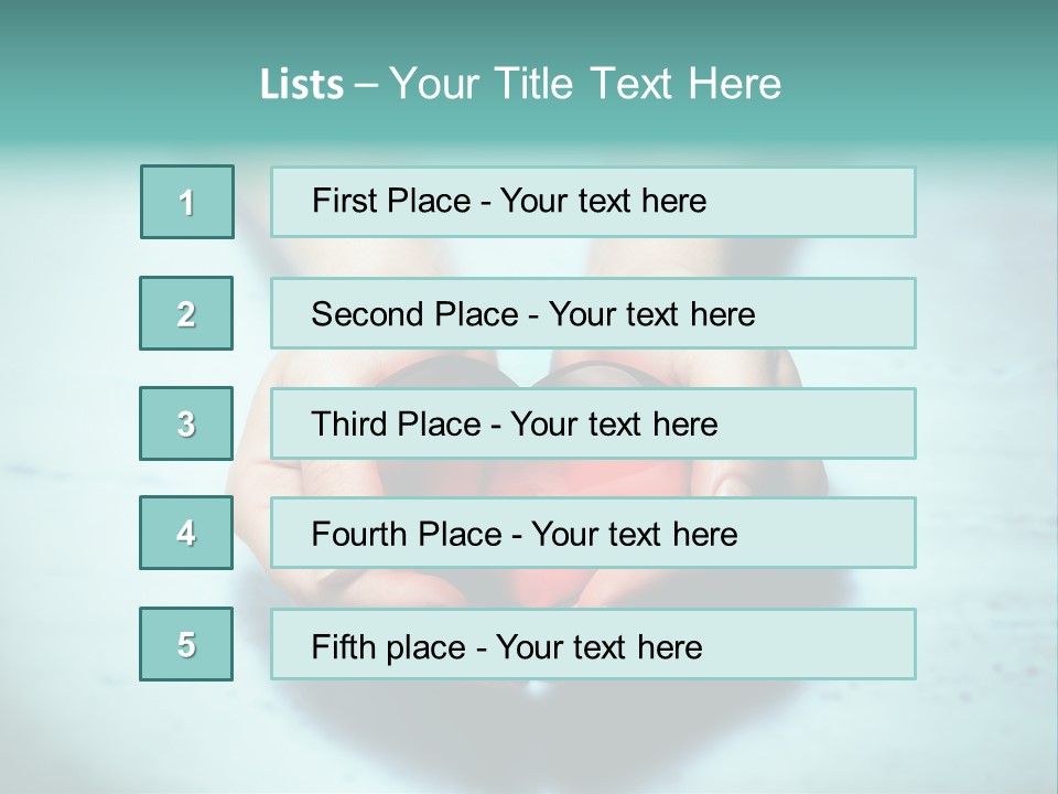 A Person Holding A Heart Shaped Object In Their Hands PowerPoint Template