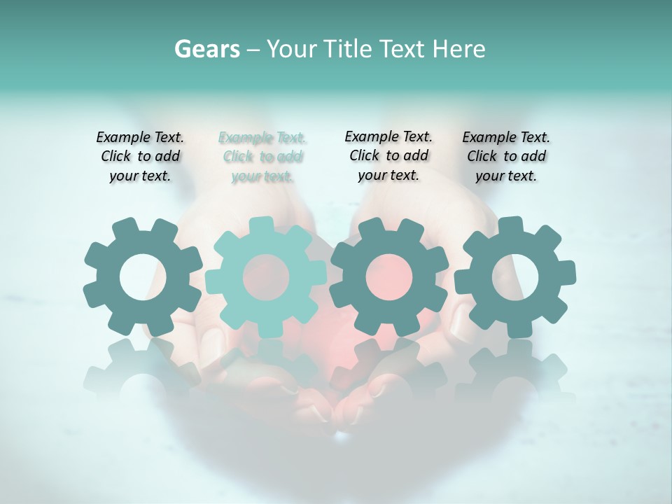 A Person Holding A Heart Shaped Object In Their Hands PowerPoint Template