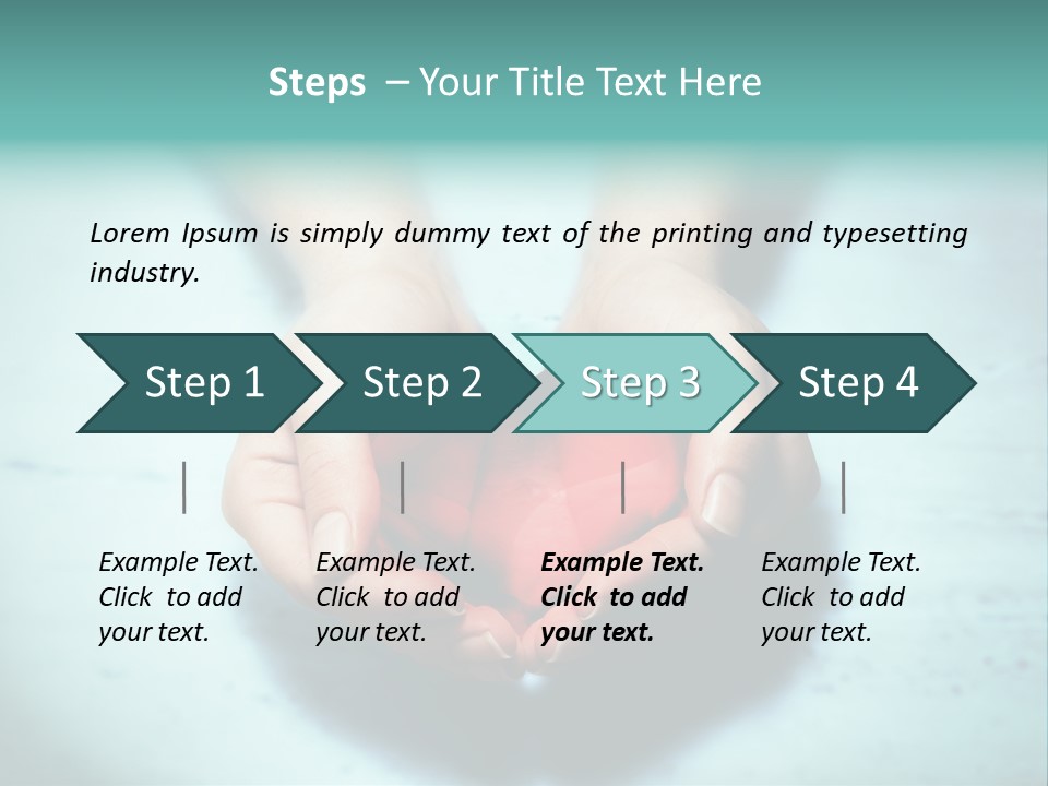 A Person Holding A Heart Shaped Object In Their Hands PowerPoint Template