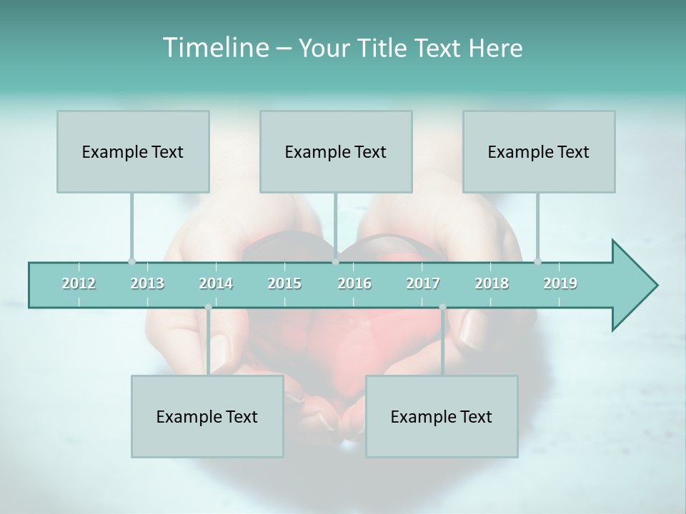 A Person Holding A Heart Shaped Object In Their Hands PowerPoint Template