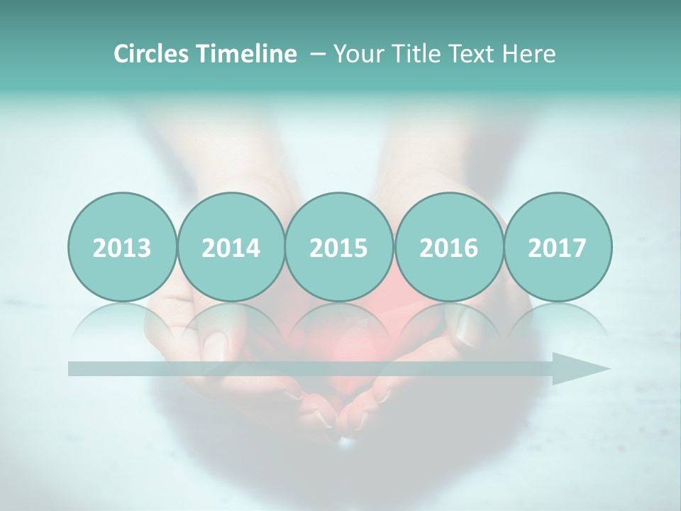 A Person Holding A Heart Shaped Object In Their Hands PowerPoint Template