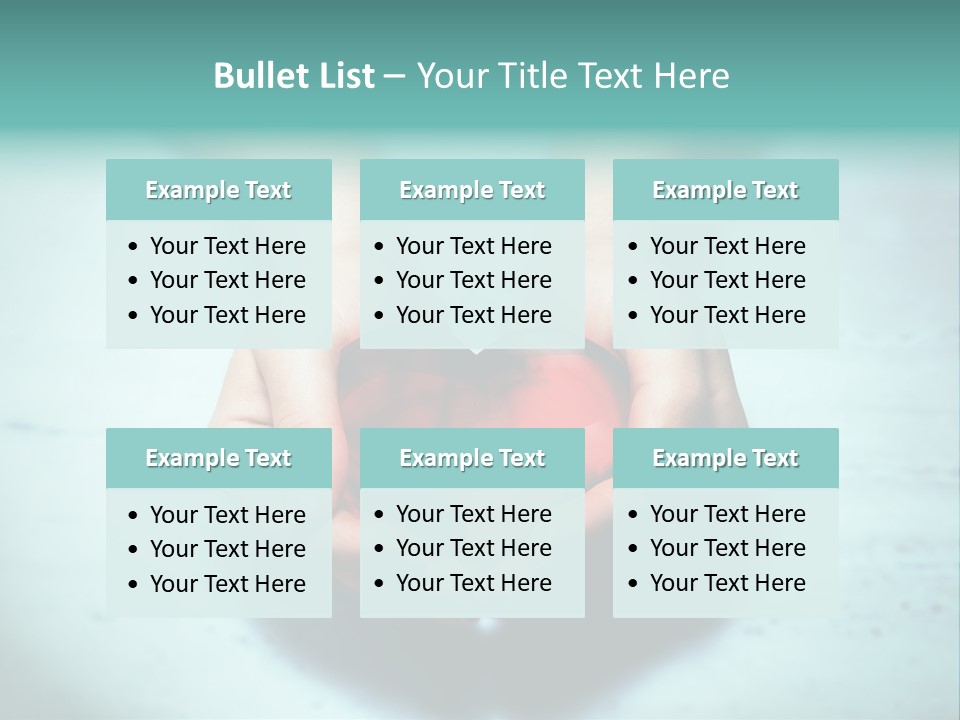 A Person Holding A Heart Shaped Object In Their Hands PowerPoint Template