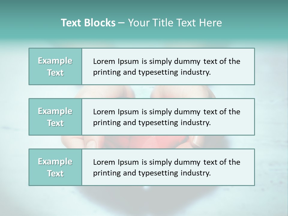 A Person Holding A Heart Shaped Object In Their Hands PowerPoint Template