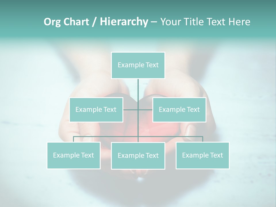 A Person Holding A Heart Shaped Object In Their Hands PowerPoint Template
