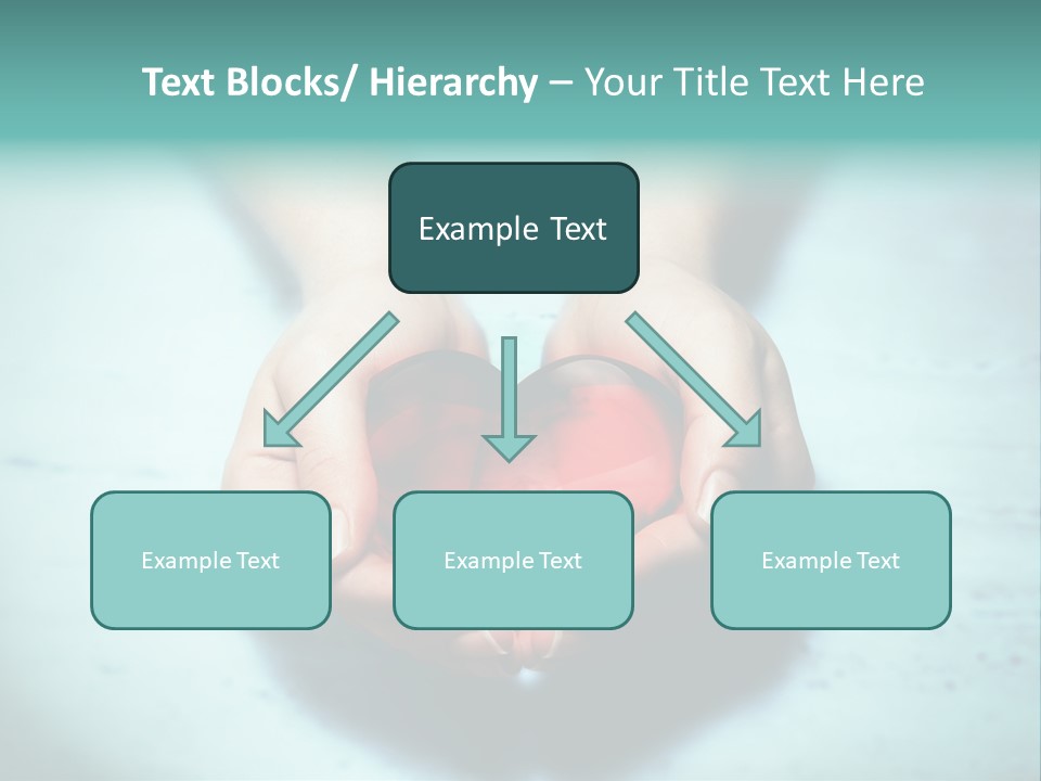 A Person Holding A Heart Shaped Object In Their Hands PowerPoint Template