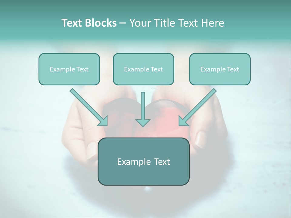 A Person Holding A Heart Shaped Object In Their Hands PowerPoint Template