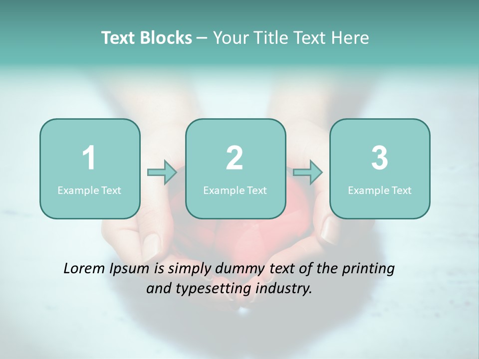 A Person Holding A Heart Shaped Object In Their Hands PowerPoint Template