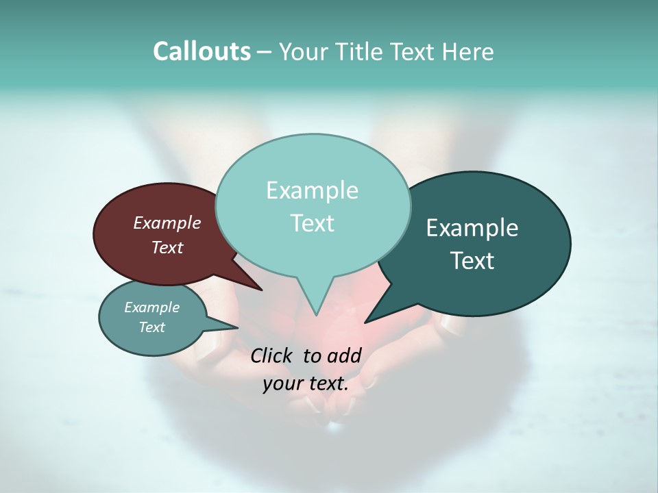 A Person Holding A Heart Shaped Object In Their Hands PowerPoint Template