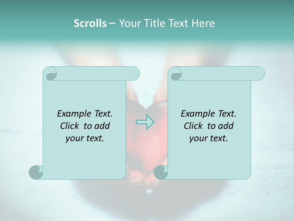 A Person Holding A Heart Shaped Object In Their Hands PowerPoint Template