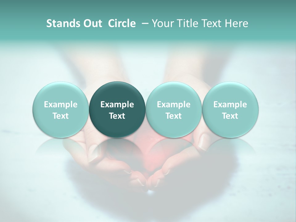 A Person Holding A Heart Shaped Object In Their Hands PowerPoint Template