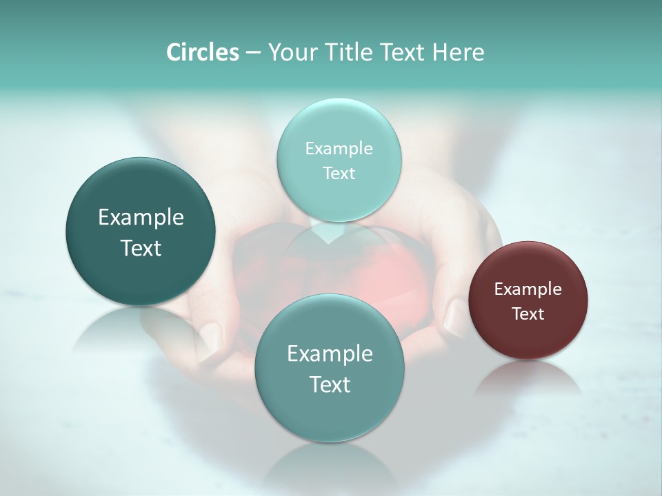 A Person Holding A Heart Shaped Object In Their Hands PowerPoint Template