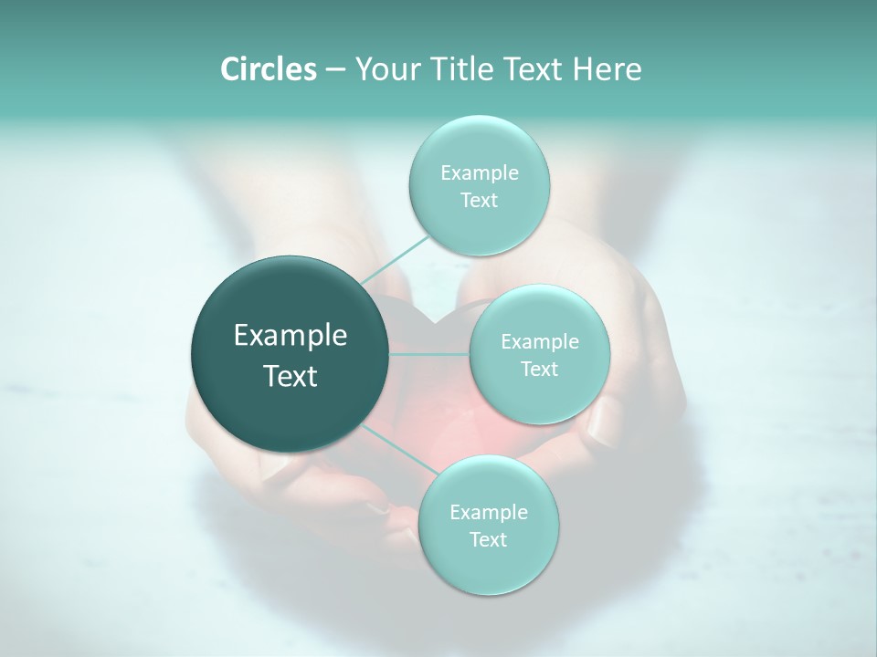 A Person Holding A Heart Shaped Object In Their Hands PowerPoint Template