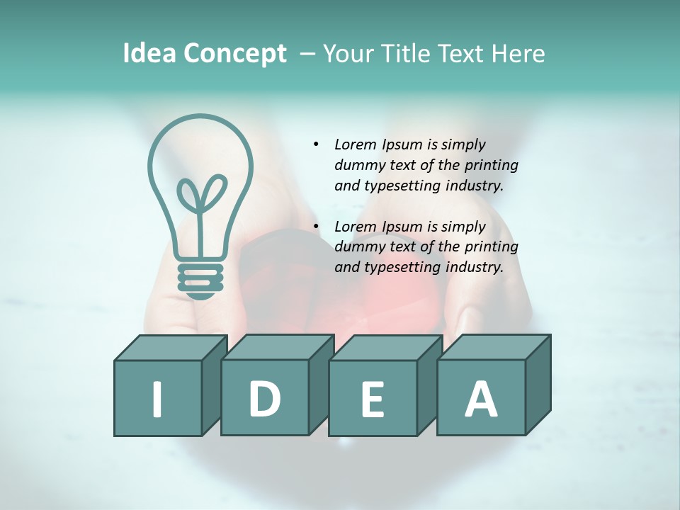 A Person Holding A Heart Shaped Object In Their Hands PowerPoint Template