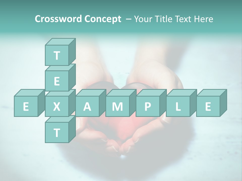 A Person Holding A Heart Shaped Object In Their Hands PowerPoint Template