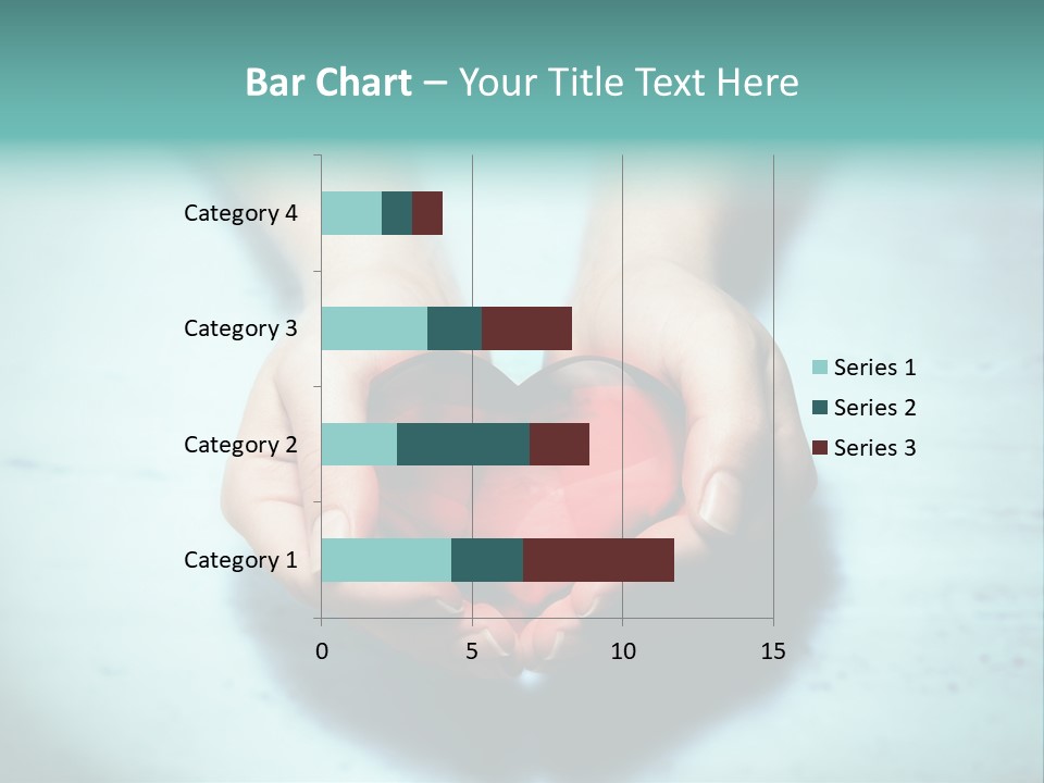 A Person Holding A Heart Shaped Object In Their Hands PowerPoint Template