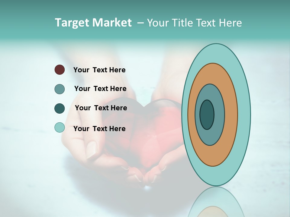 A Person Holding A Heart Shaped Object In Their Hands PowerPoint Template