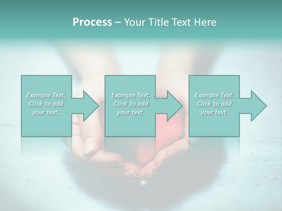 A Person Holding A Heart Shaped Object In Their Hands PowerPoint Template