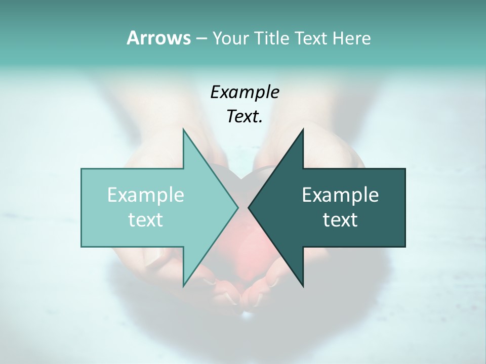 A Person Holding A Heart Shaped Object In Their Hands PowerPoint Template