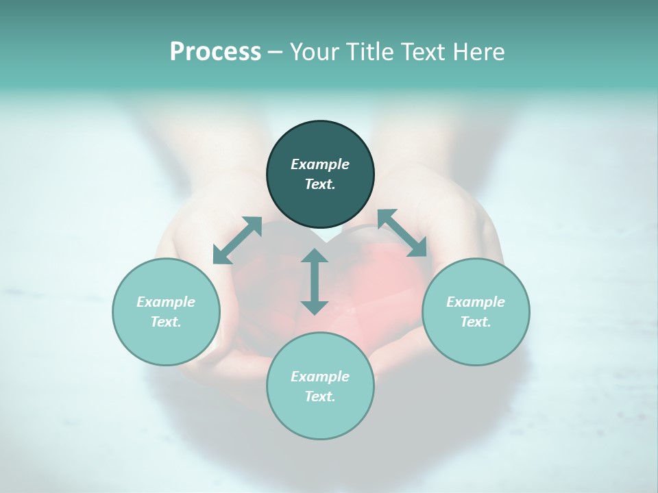 A Person Holding A Heart Shaped Object In Their Hands PowerPoint Template